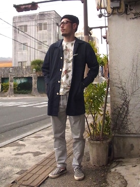 「JOEY FACTORY（ジョーイファクトリー）のアイテム（ジャケット/アウター）」を使った、hisashiさん（メンズ・178cm）の春コーディネート