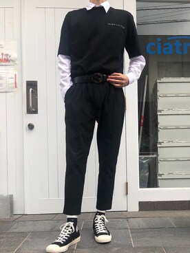 「ADER error（アーダーエラー）のアイテム（レッグウェア）」を使った、Tkmiさん（メンズ・180cm）の夏コーディネート