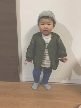 「一歳男の子」｜ユズさん（キッズ・80cm）の冬コーディネート