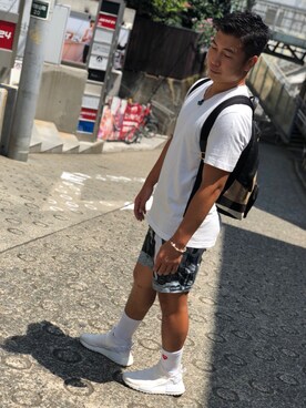 「O'NEILL（オニール）のアイテム」を使った、Hemiさん（メンズ・165cm）の夏コーディネート
