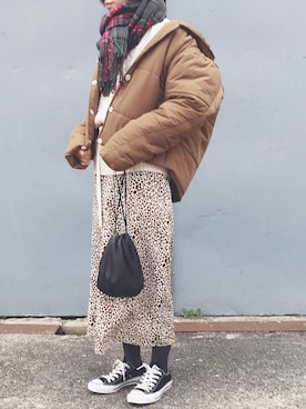 まりるんさん（レディース・163cm）の冬コーディネート
