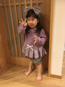 kanakoさん（キッズ・80cm）の冬コーディネート