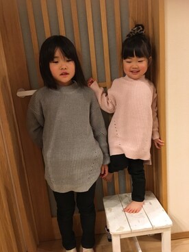 kanakoさん（キッズ・80cm）の冬コーディネート