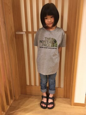「アイテム（サンダル）」を使った、kanakoさん（キッズ・120cm）の春コーディネート