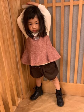 kanakoさん（キッズ・90cm）の秋コーディネート