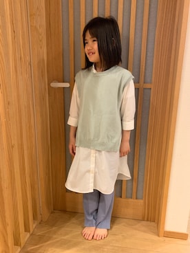 「アイテム（ワンピース）」を使った、kanakoさん（キッズ・125cm）の春コーディネート