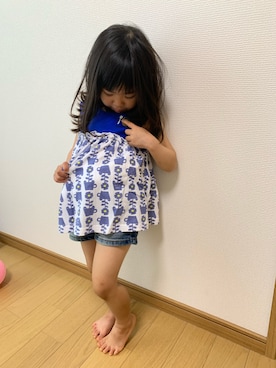 「Petit jam（プチジャム）のアイテム」を使った、kanakoさん（キッズ・90cm）の夏コーディネート