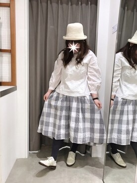 「one after another NICE CLAUP（ワンアフターアナザーナイスクラップ）のアイテム（アクセサリー）」を使った、koba*rukaさん（レディース・159cm）の冬コーディネート