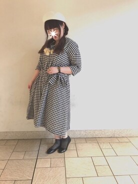 「chambre de charme（シャンブルドゥシャーム）のアイテム（アクセサリー）」を使った、koba*rukaさん（レディース・159cm）の夏コーディネート
