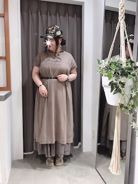 「GU（ジーユー）のアイテム（シューズ）」を使った、koba*rukaさん（レディース・159cm）の夏コーディネート