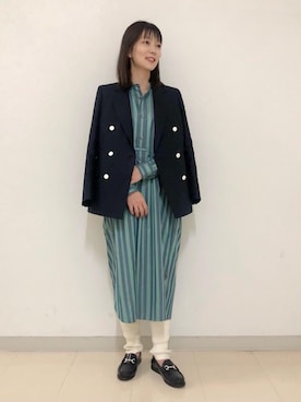 「TICCA（ティッカ）のアイテム（ワンピース/ドレス）」を使った、仲（naka）さん（レディース・163cm）の冬コーディネート