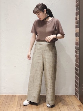 「夏のワントーンコーデ」｜nakayama.さん（レディース・156cm）の春コーディネート