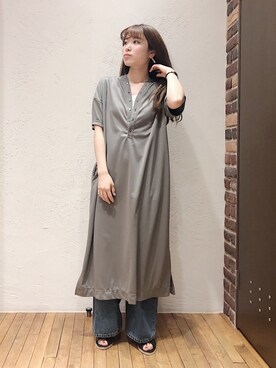 「FIL DE FER（フィルデフェール）のアイテム（タンクトップ）」を使った、nakayama.さん（レディース・156cm）の夏コーディネート