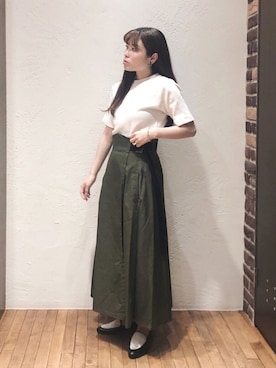 「グルカスカート」｜nakayama.さん（レディース・156cm）の夏コーディネート
