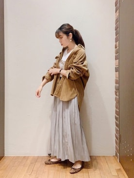 「FIL DE FER（フィルデフェール）のアイテム」を使った、nakayama.さん（レディース・156cm）の秋コーディネート