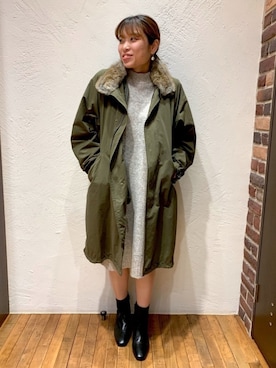 「NOMBRE IMPAIR（ノンブルアンペール）のアイテム（その他アウター）」を使った、nakayama.さん（レディース・156cm）の秋コーディネート