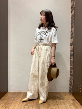 「NOMBRE IMPAIR（ノンブルアンペール）のアイテム（その他シューズ）」を使った、nakayama.さん（レディース・156cm）の春コーディネート