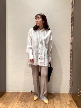「NOMBRE IMPAIR（ノンブルアンペール）のアイテム（その他シューズ）」を使った、nakayama.さん（レディース・156cm）の春コーディネート