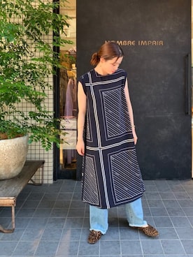 「ワンピース×デニム」｜nakayama.さん（レディース・156cm）の夏コーディネート