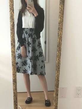 「寒い」｜「アイテム（アンサンブル）」を使った、阿空さん（レディース・157cm）の秋コーディネート