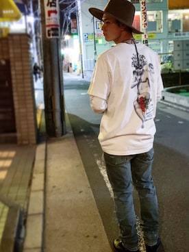 田上 絃貴さん（メンズ・172cm）の春コーディネート