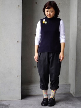 「ニーハイソックス」｜たいせつプロダクトさん（レディース・152cm）の秋コーディネート