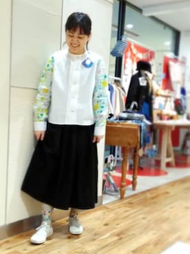 「ニーハイソックス」｜たいせつプロダクトさん（レディース・152cm）の冬コーディネート