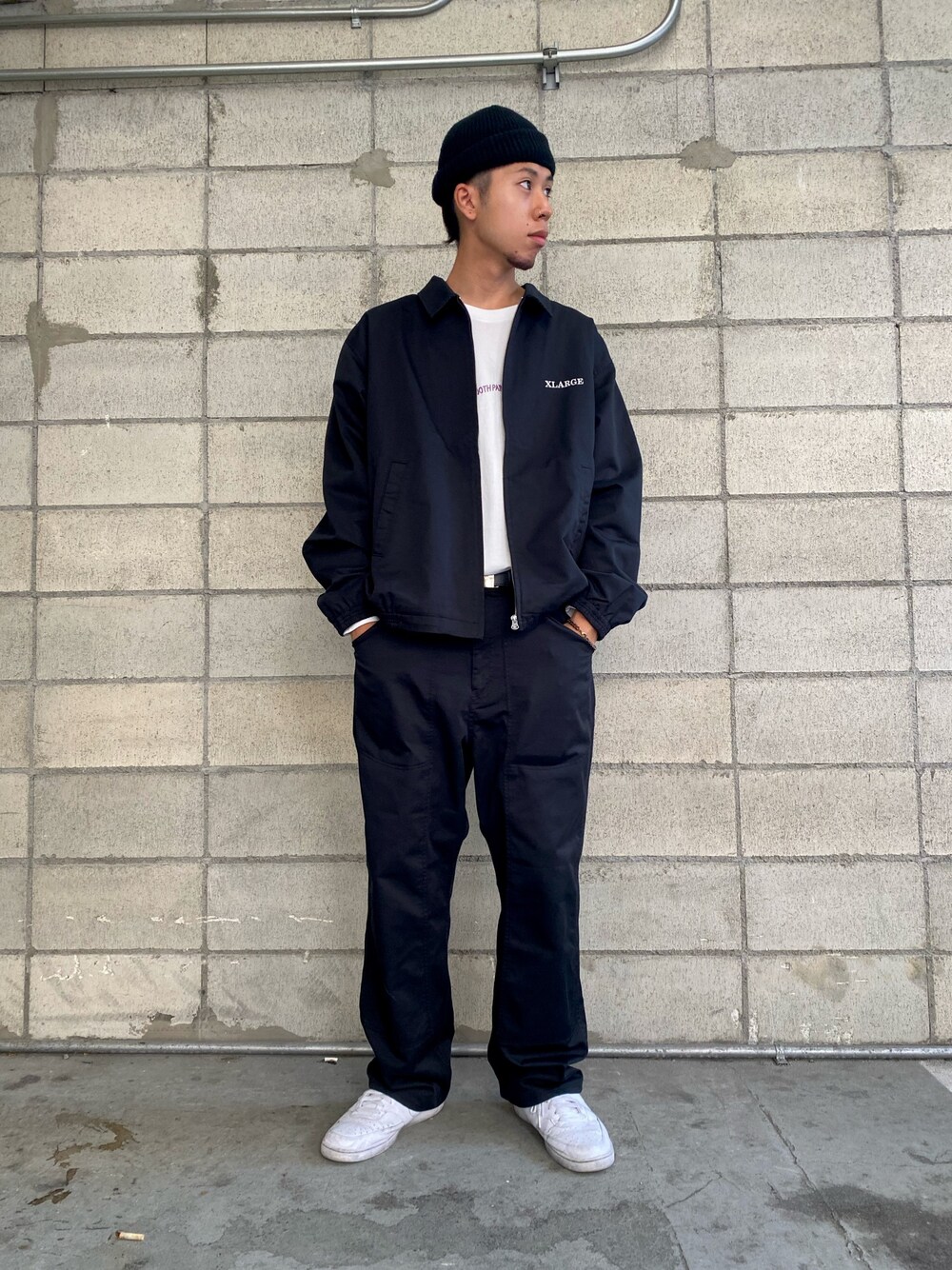XLARGEエクストララージスウィングトップアウターブルゾンメンズ長袖ジャンパー XLARGE（エクストララージ）の「RIPSTOP HALF ZIP UP JACKET