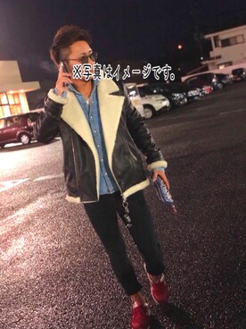 「DOWBL（ダブル）のアイテム（ジャケット/アウター）」を使った、mさん（メンズ・173cm）の春コーディネート