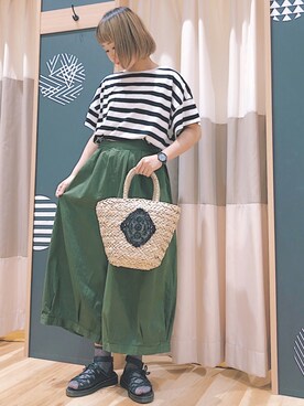 イシカワ リホ ◎さん(レディース・159cm)の夏コーディネート