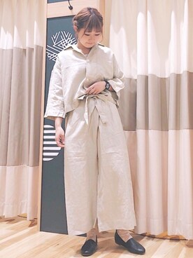 「サマンサモスモス」｜「アイテム（スリッポン）」を使った、ｲｼｶﾜ ﾘﾎ ◎さん（レディース・159cm）の春コーディネート