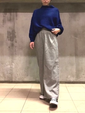 「ざっくりニット」｜aykさん（レディース・156cm）の秋コーディネート