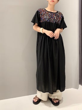「AMERICAN HOLIC（アメリカンホリック）のアクリルバングル（バングル/リストバンド）」を使った、aykさん（レディース・156cm）の夏コーディネート