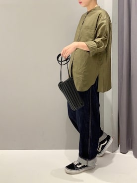 「バンドカラー」｜aykさん（レディース・156cm）の秋コーディネート