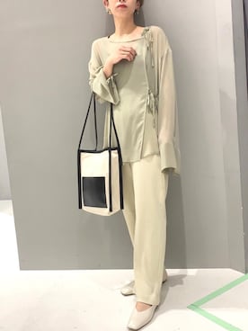 「チャイナシャツ」｜aykさん（レディース・156cm）の春コーディネート