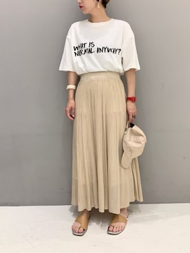 「SEVENDAYS=SUNDAY（セブンデイズサンデイ）のアイテム」を使った、aykさん（レディース・156cm）の夏コーディネート