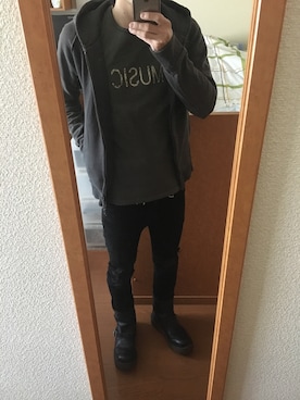 「KAMOのアイテム」を使った、yskEさん（メンズ・172cm）の春コーディネート