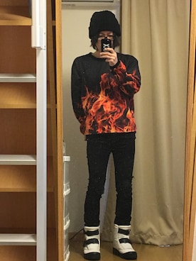 「ALDO（アルド）のアイテム」を使った、yskEさん（メンズ・172cm）の冬コーディネート