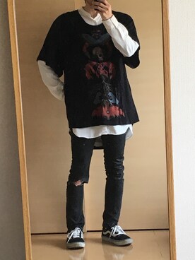 「KAMOのアイテム」を使った、yskEさん（メンズ・172cm）の春コーディネート