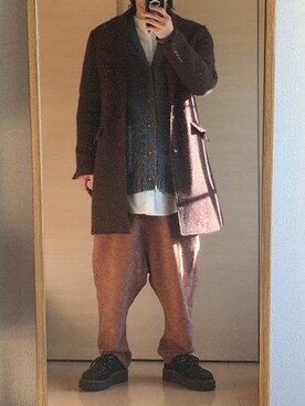 「STOF（ストフ）のアイテム（パンツ）」を使った、yskEさん（メンズ・172cm）の冬コーディネート