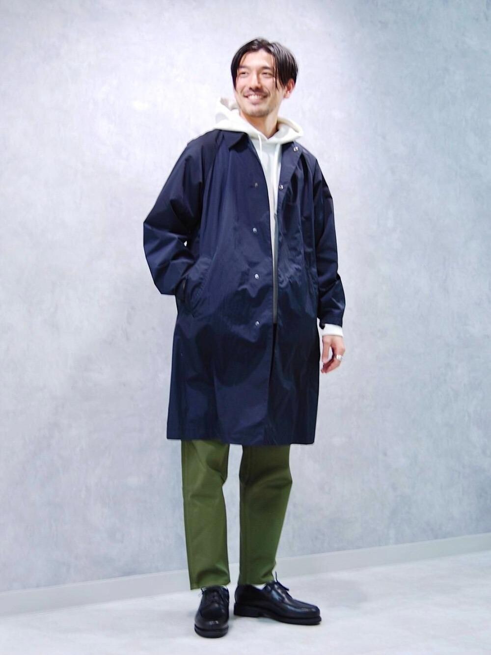 「UNITED ARROWSの＜UNITED ARROWS＞ ツイル テーパード 5ポケット パンツ（その他パンツ、グリーン系）」を使った、nakashimaさん（メンズ・177cm）の冬コーディネートの1枚目の写真