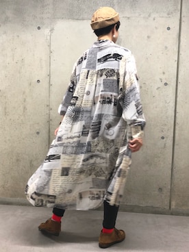 「Cepica（セピカ）のアイテム（シャツワンピース）」を使った、ころさん（レディース・168cm）の春コーディネート