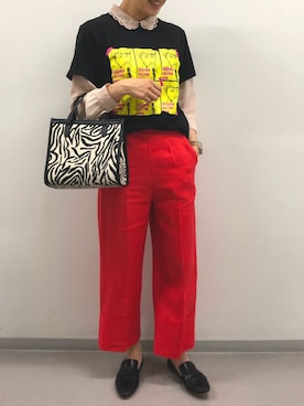 「Cepica（セピカ）のアイテム（パンツ）」を使った、ころさん（レディース・168cm）の夏コーディネート