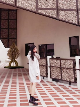 E Hyphen World Gallery イーハイフンワールドギャラリー のマフラーを使った人気ファッションコーディネート Wear