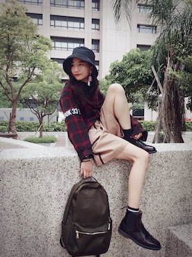 「YUKKAM（ユッカム）のアイテム」を使った、𝒮さん（レディース・160cm）の夏コーディネート