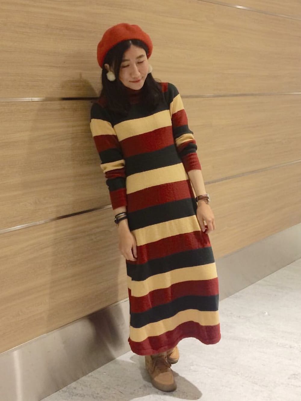 「フユコーデ、冬コーデ」｜「E hyphen world galleryのアイテム（ワンピース、その他）」を使った、𝒮さん（レディース・160cm）の夏コーディネートの1枚目の写真