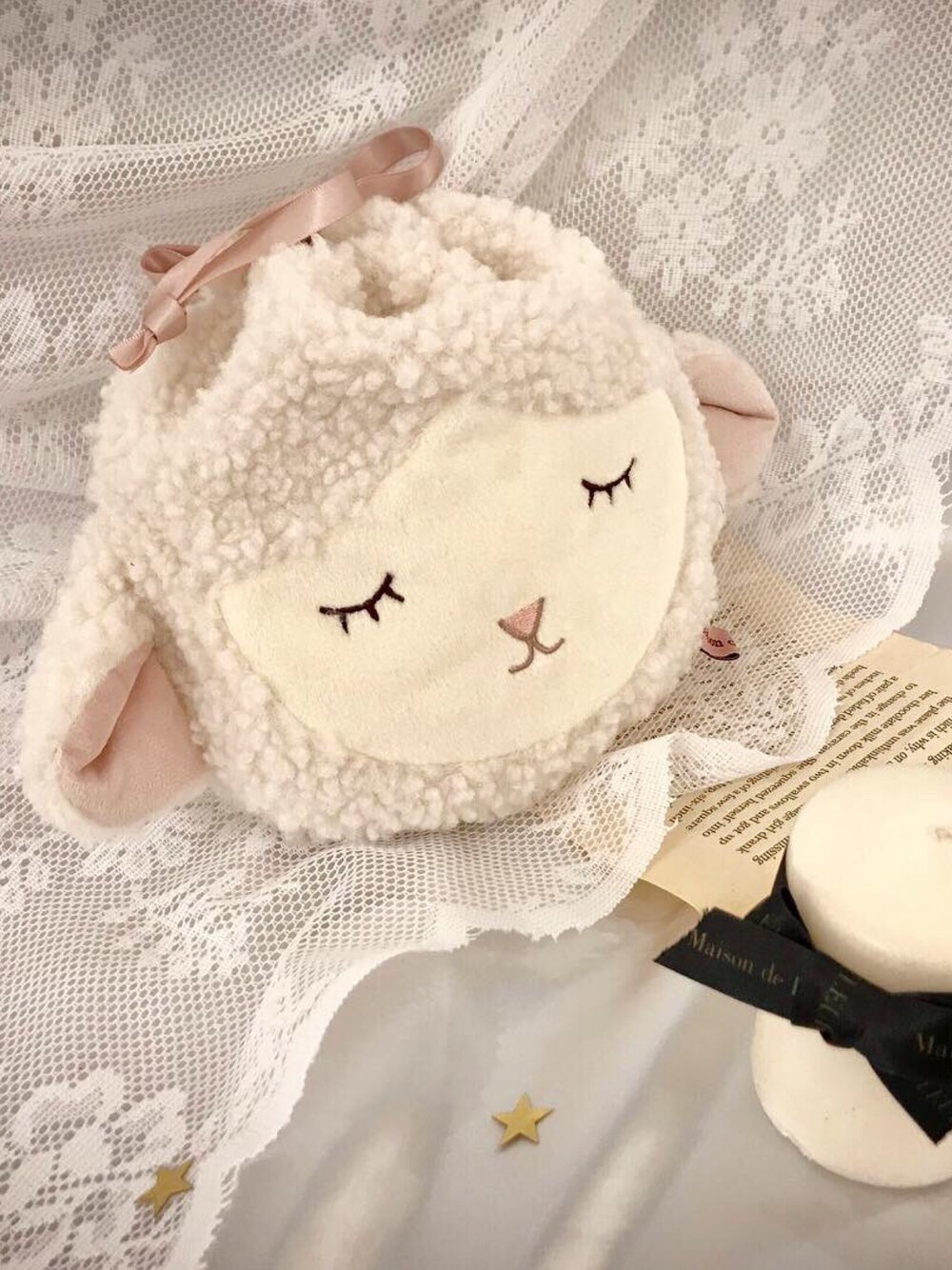 Maison de FLEUR（メゾンドフルール）の「すやすやひつじ巾着（ポーチ 