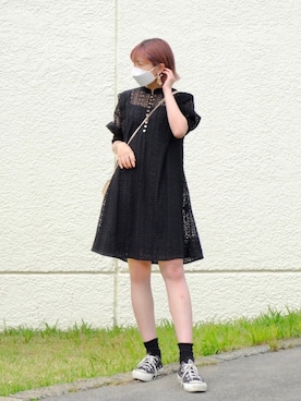 「LILY BROWN（リリーブラウン）のアイテム（アクセサリー）」を使った、misamisaさん（レディース・158cm）の夏コーディネート