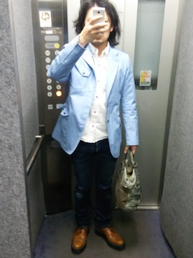 「STIFF（スティッフ）のアイテム」を使った、ダッフルコートさん（メンズ・168cm）の春コーディネート