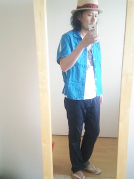 「BANKROBBER（バンクロバー）のアイテム」を使った、ダッフルコートさん（メンズ・168cm）の夏コーディネート